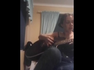 Southern Dutchess performs original sexy song on the guitar_MILF_HOT_BRUNETTE_GUITAR_MUSIC_SEXY