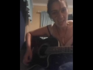 Southern Dutchess performs original sexy song on the guitar_MILF_HOT_BRUNETTE_GUITAR_MUSIC_SEXY