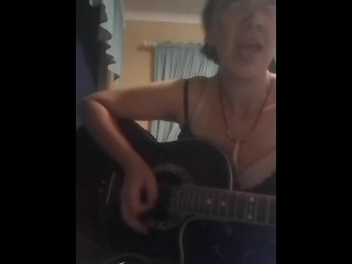 Southern Dutchess performs original sexy song on the guitar_MILF_HOT_BRUNETTE_GUITAR_MUSIC_SEXY