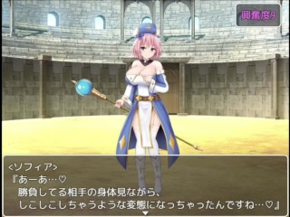 【プリンセス・ハニートラップ⑤+】Sっ気のある美女の痴女責め手コキでイカされてしまうM男・勇者★エロゲー×アニメーション