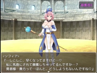 【プリンセス・ハニートラップ⑤+】Sっ気のある美女の痴女責め手コキでイカされてしまうM男・勇者★エロゲー×アニメーション