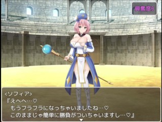 【プリンセス・ハニートラップ⑤+】Sっ気のある美女の痴女責め手コキでイカされてしまうM男・勇者★エロゲー×アニメーション