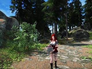 Giant Red Riding Hood (Part 1) - Skyrim Giantess