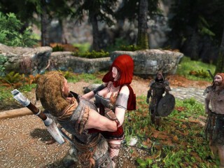 Giant Red Riding Hood (Part 1) - Skyrim Giantess