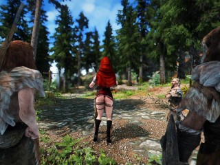 Giant Red Riding Hood (Part 1) - Skyrim Giantess