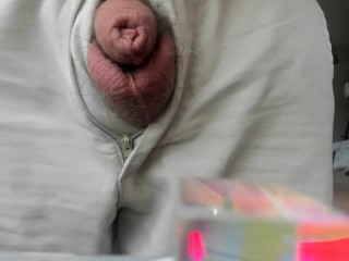 showing my flat cock