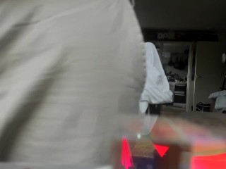 showing my flat cock