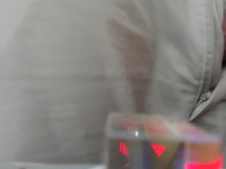 showing my flat cock