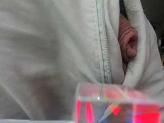 showing my flat cock