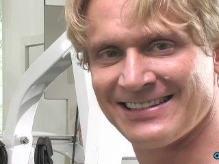 Nomi is a fit blonde with small tits that enjoys fucking at the gym.