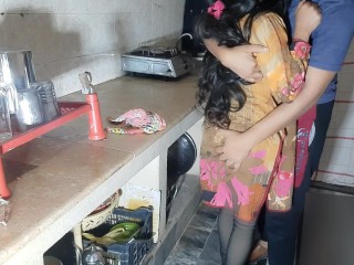 Indian Maid Fucked By House Owner In Kitchen, hindi sex viral video