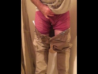 Male Self Piss Shower & Masturbation