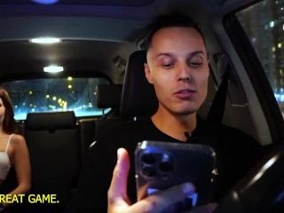 Fake Taxi Strip Game Youtube Show: Playing Naughty with a Hottie