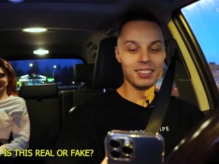 Fake Taxi Strip Game Youtube Show: Playing Naughty with a Hottie