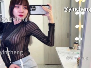 (IG:yincheng223) Transparent Clothing Try on Haul #1