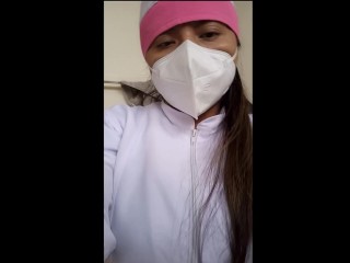 HOT NURSE MAKES HER WORK A CLUB TO RECORD PORN AND SHOW HER VAGINA