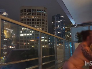 GF swallows my nut in public before the strip club