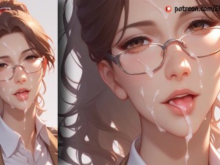 Hange Zoe failed to defend her honour and got cum in all her holes