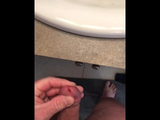 Cumming In My Step Sisters Sink While Sexting In Her Bathroom During A Week Long Visit To Kelowna