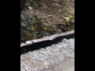 Risky Outdoor Pissing & Cumming During A Morning Walk At A Hot Springs Resort In B.C. Canada