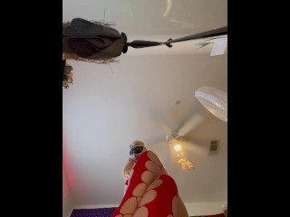 Big booty Latina high heels trampling pov