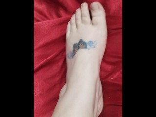 Sexy tatted feet just for you unpainted just like you like it. You know who you are. Do you want me