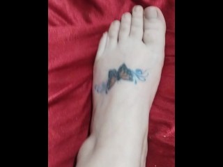 Sexy tatted feet just for you unpainted just like you like it. You know who you are. Do you want me