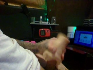 solo guy stroking big dick cum compilation