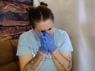 Sneezing in Latex Gloves