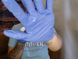 Sneezing in Latex Gloves