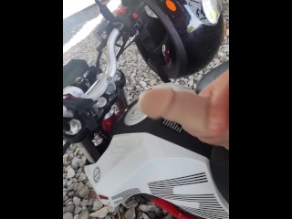 Jacking on my bike in public (risky)