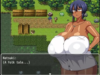 Tanned Girl Natsuki [ HENTAI Game ] Ep.5 strangers starts to matsurbates over her plump hot body !