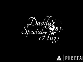 PURE TABOO Obedient Petite Virgin Lexi Lore Receives VERY SPECIAL Hug From Stepdaddy Derrick Pierce