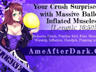 [Preview] Your Crush Surprises You with Massive Balloon Inflated Muscles!