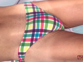 I masturbated in a sexy bikini 💖 Masturbation Handjob Ejaculation Pervert Secret School SecretGakue