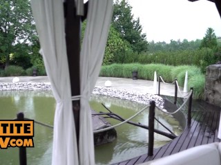 POV - Horny petite slut Oxana Chic fucks you for release