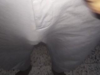 Mornig Startup-Pee- Hairy Ass-climbing stairs to See My DOG-Taking Off Pant-Dancing-Tied Up Dick-Oil