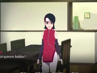 Follando y seduciendo a la bella Sarada Uchiha - Jump Harem