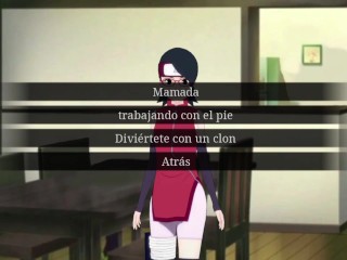 Follando y seduciendo a la bella Sarada Uchiha - Jump Harem