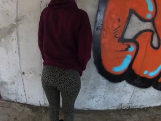 WE WANTED TO FUCK IN THE ABANDONED BUILDING BUT PEOPLE SHOWED UP AND WE ENDED UP AT HOME - PAWG POV