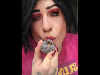 Early morning smoke sesh getting weed stoned with your favorite transgirl.