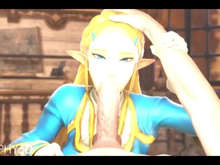 Princess Zelda Can't Resist Such A Good Offer 💍💰[Zelda Porn Animation]