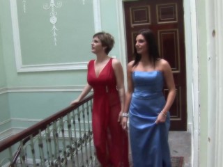 Good looking chicks having fun with multiple cocks at once