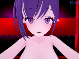 Oki Aoi and I have intense sex in a love hotel. - Blue Archive POV Hentai