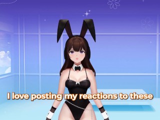 Bunny Vtuber Reacts to SeventyFive3D - Arlecchino and Kafka [Hentai]