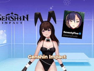 Bunny Vtuber Reacts to SeventyFive3D - Arlecchino and Kafka [Hentai]