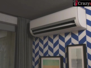 Big Cock Fucking Beautiful Girl With The Air Conditioner Repairman Sex Video