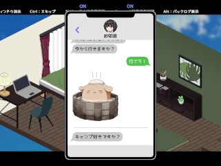 【#02 秘湯ガール実況】混浴温泉で他の人にばれないよう手コキされたり、自宅風呂でイチャラブエッチしたり。(ドットアニメーションエロゲー バック・寝側位等)