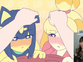 Ankha and Isabelle got wasted - An Animal Crossing anime