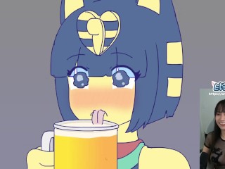 Ankha and Isabelle got wasted - An Animal Crossing anime